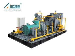 Compresor alternativo de GNC sin aceite de alta presión 500 Nm³/h