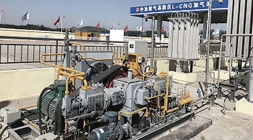 Proyecto de compresor de CNG de Zaozhuang de Chengdu Shenliang Technology Co., Ltd. 