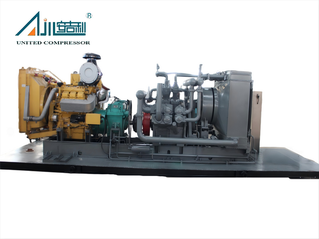 Compresor de aire de alta presión de 25 MPa con motor diésel de 10 m³/min