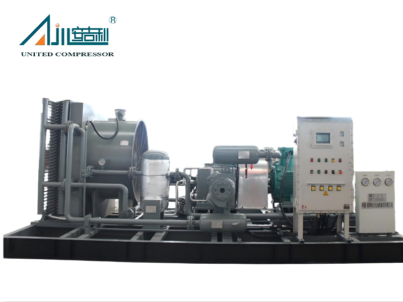 Compresor de pistón de GNC de gas natural industrial para proyectos energéticos